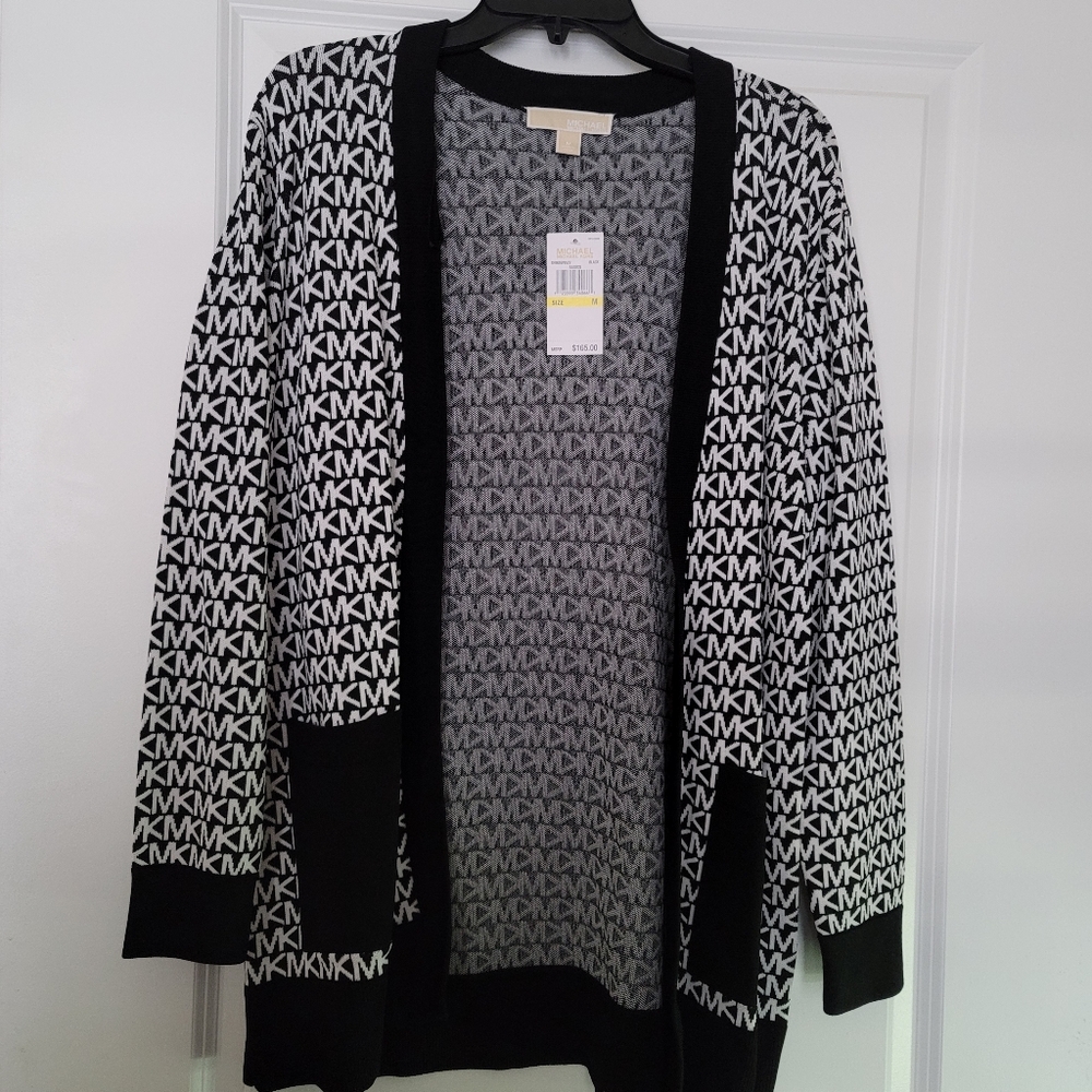 Micheal Kors Monogram Cardigan